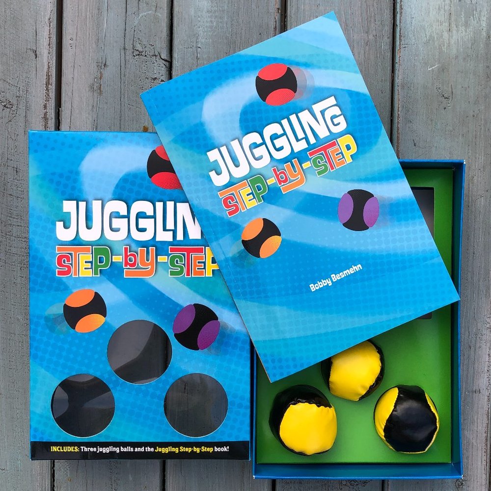 Juggling Step-By-Step Kit:  Book by Bobby Besmehn & Three Juggling Balls